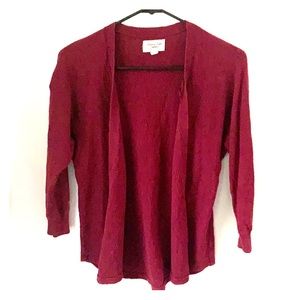 S American Eagle Burgundy Cardigan